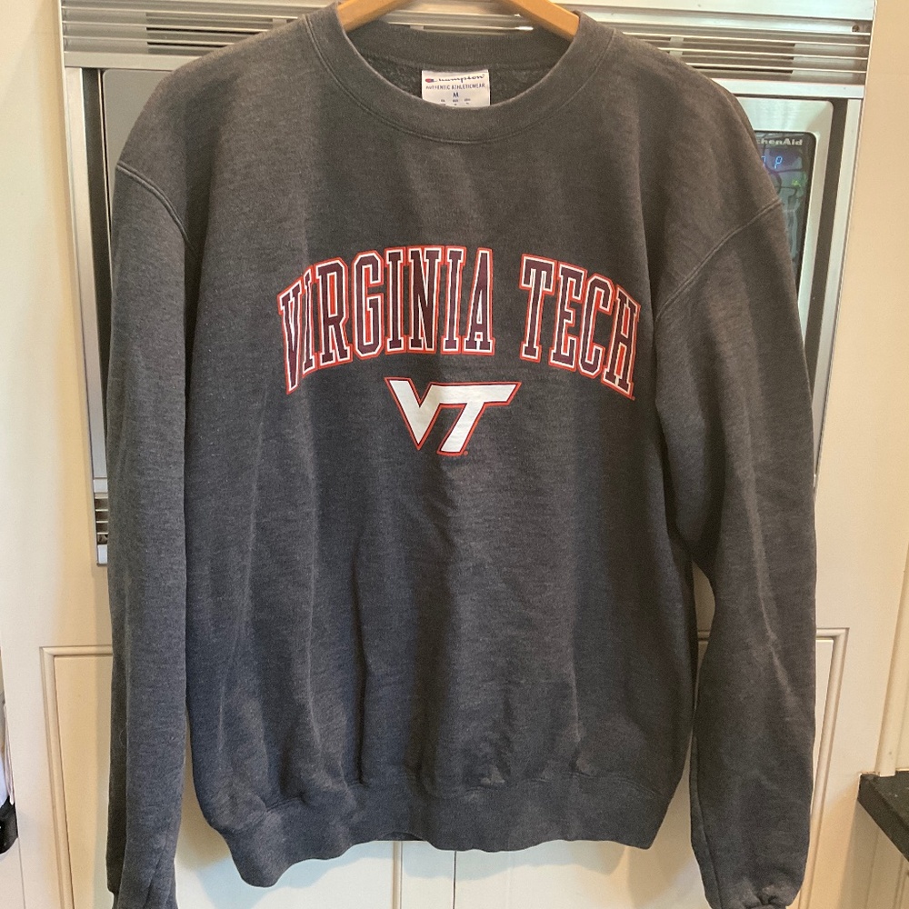 Virginia Tech Sweatshirt.  Size medium.  Champion